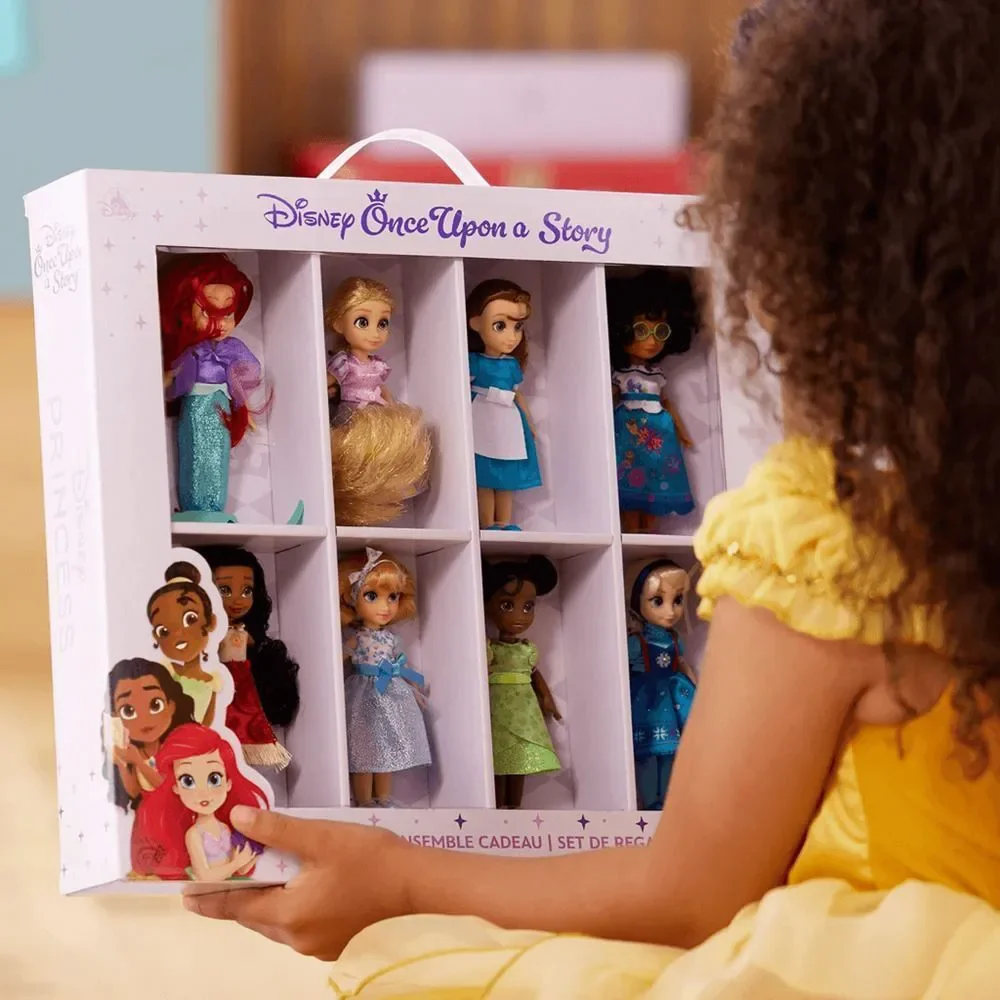 Once Upon a Story Mini Doll Gift Set 8 Dolls 5”H Disney Parks NEW NIB Princesses
